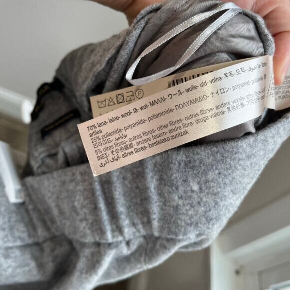 Massimo Dutti Wool Blend Cropped Wide-Leg Pants – Size 6 - Picture 6 of 8